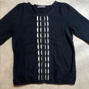 Briton Ivy women’s dark navy blue button-down cardigan. Size S.